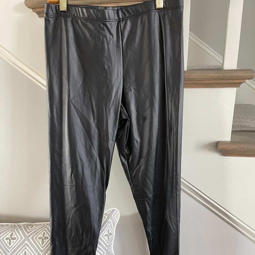 American Apparel Faux Leather Legging - Picture 2 of 3